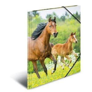 HERMA Elasticated folder A3 PP Horses