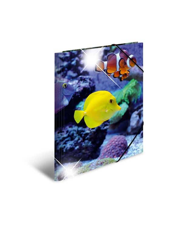 HERMA Elasticated folder glossy animals A3 PP fish