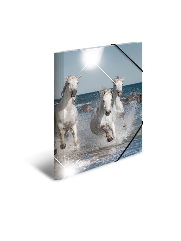 HERMA Elasticated folder glossy animals A3 PP horses