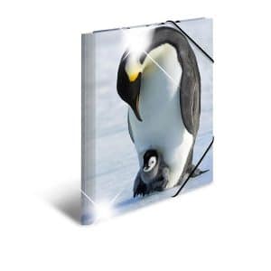 HERMA Elasticated folder glossy animals A3 PP penguins