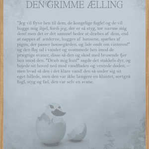DEN GRIMME ÆLLING - THE STORY A3 (29,7 x 42cm) - BØRN > BØRNEPLAKATER - Living Nature