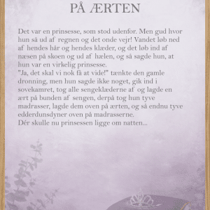 PRINSESSEN PÅ ÆRTEN - THE STORY A3 (29,7 x 42cm) - BØRN > BØRNEPLAKATER - Living Nature