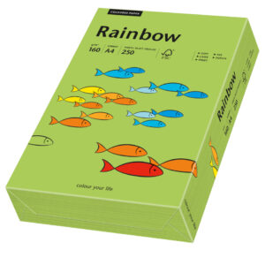 Rainbow kulørt kopiappir 160g. A3 grøn 76