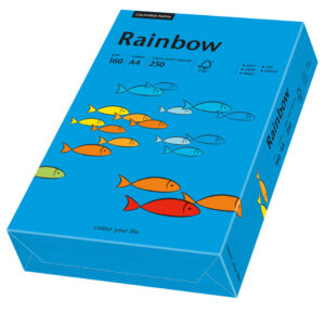 Rainbow kulørt kopiappir 160g. A3 mørk blå 88