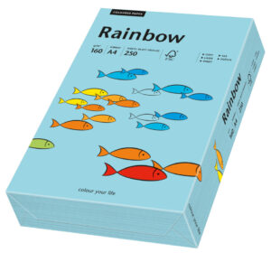 Rainbow kulørt kopiappir 160g. A3 ocean blå 84