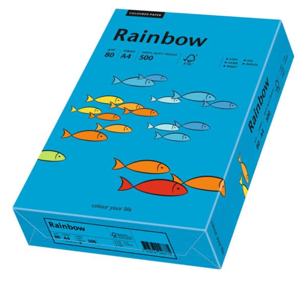Rainbow kulørt kopiappir 80g. A3 mørk blå 88