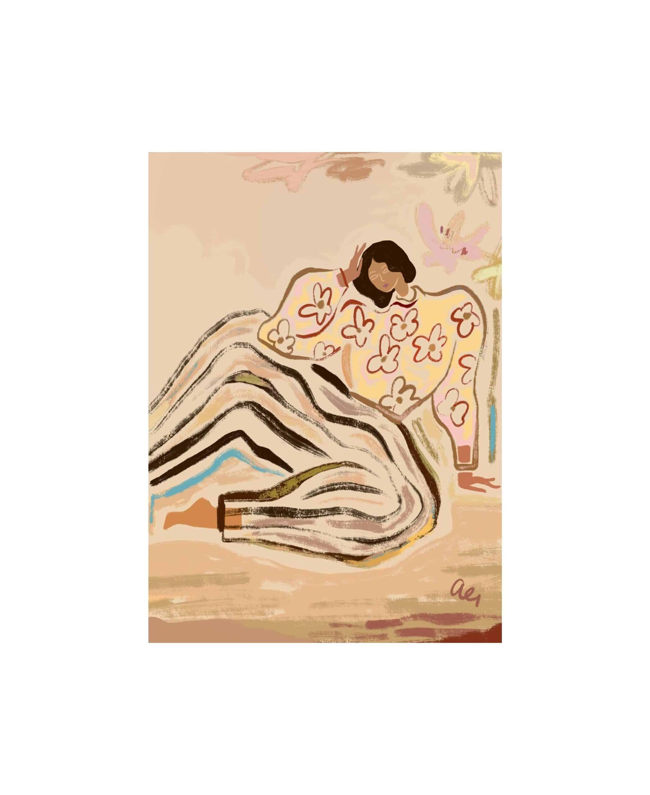 Affordable Art Prints x Arty Guava Another Lazy day