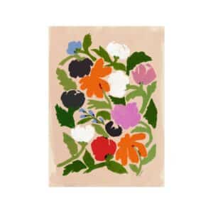 Affordable Art Prints x Megan Galante Vibrant Floral Abstract Flower