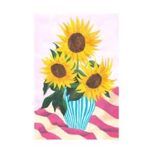 Violets Print House Sunflowers